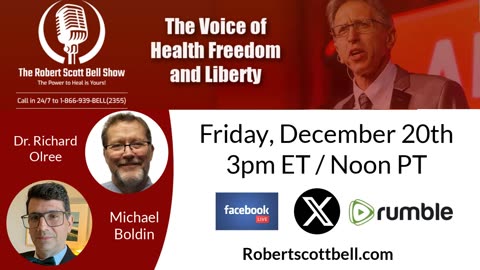 Top 10 Death Causes, Dr. Richard Olree, Minerals For The Genetic Code, Algae Oil vs. Salmon, Carcinosinum, Michael Boldin, Tenth Amendment Center - The RSB Show 12-20-24