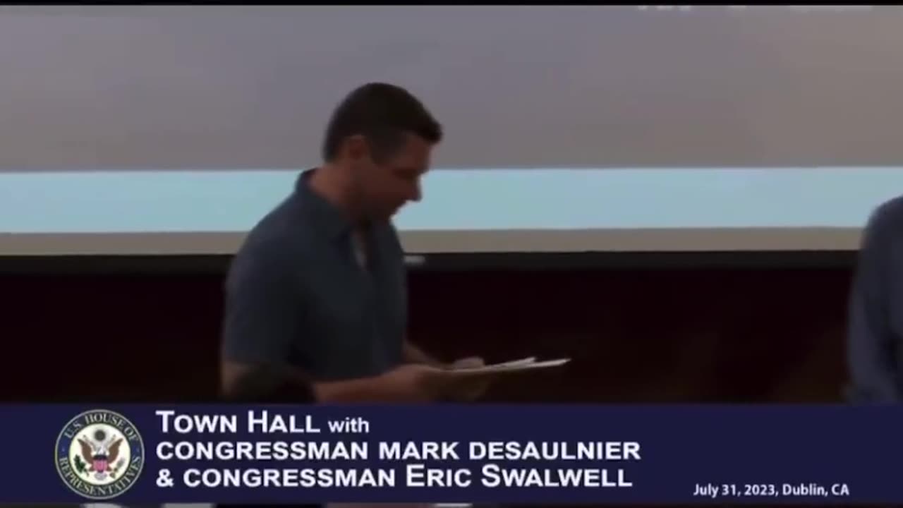 Hecklers TRASH Eric Swalwell - "Where's Fang Fang?"