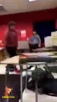 Kid Backs Up His Buddy in a Fight at School