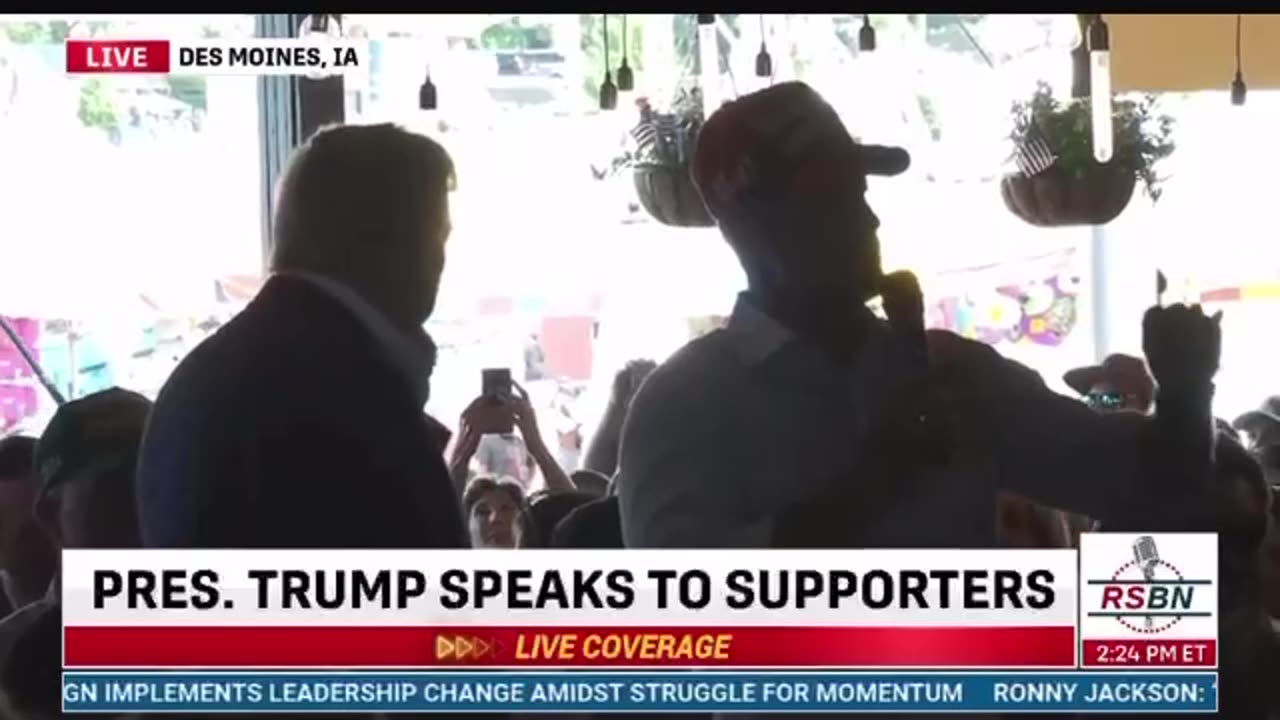 Crowd goes wild When Rep Steube announces he put out articles of impeachment for Biden.