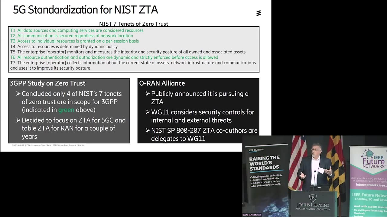 IEEE: Zero Trust Architecture for secure Open RAN