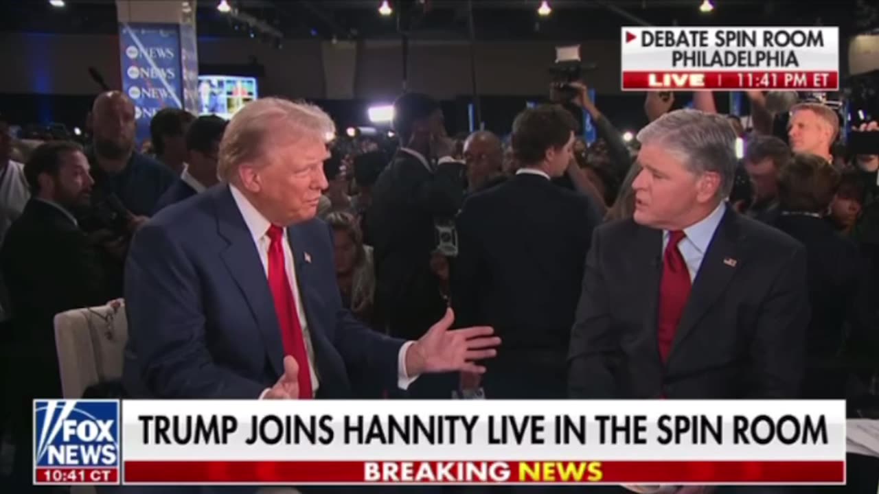 Trump Discusses The Debate and More With Hannity