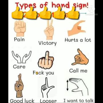 Type of hand sign means - Trending - Viral