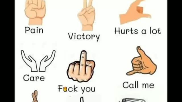 Type of hand sign means - Trending - Viral