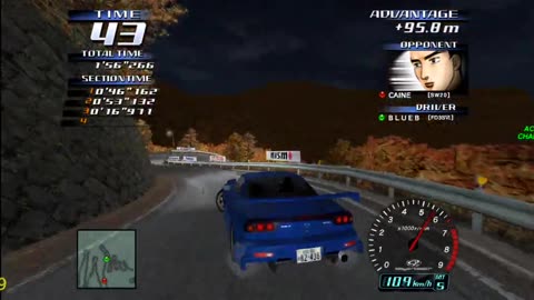 Initial D Arcade Stage 3 - Mazda RX7 Spirit R Legend Of The Street Walkthrough Pt 17(Flycast HD)