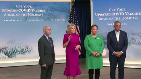 Jill Biden: "The most important thing you can do to prepare for your holidays, is to get your updated COVID vaccine."