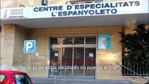 audio- niegan recibir a una persona no vacunada en centro de salud.