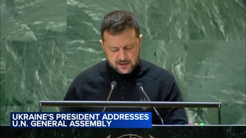 Ukraine's president addresses U.N. General Assembly