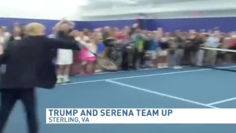 "Donald Trump Takes the Court with Serena Williams—You Won’t Want to Miss This!"