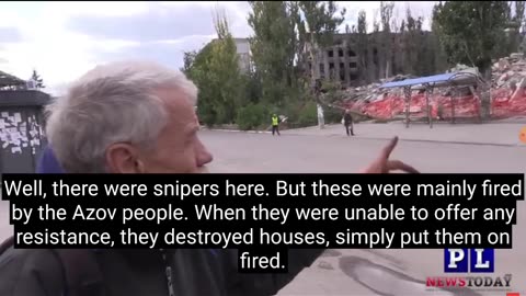 Ukraine war - Mariupol citizen describe the battle. Mention Azov battalion