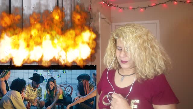 Reaction to Cumbia del Ghetto - Flor de Rap & Nanpa Básico