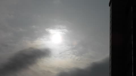主後2023年5月5日早上七點多自家門口照太陽