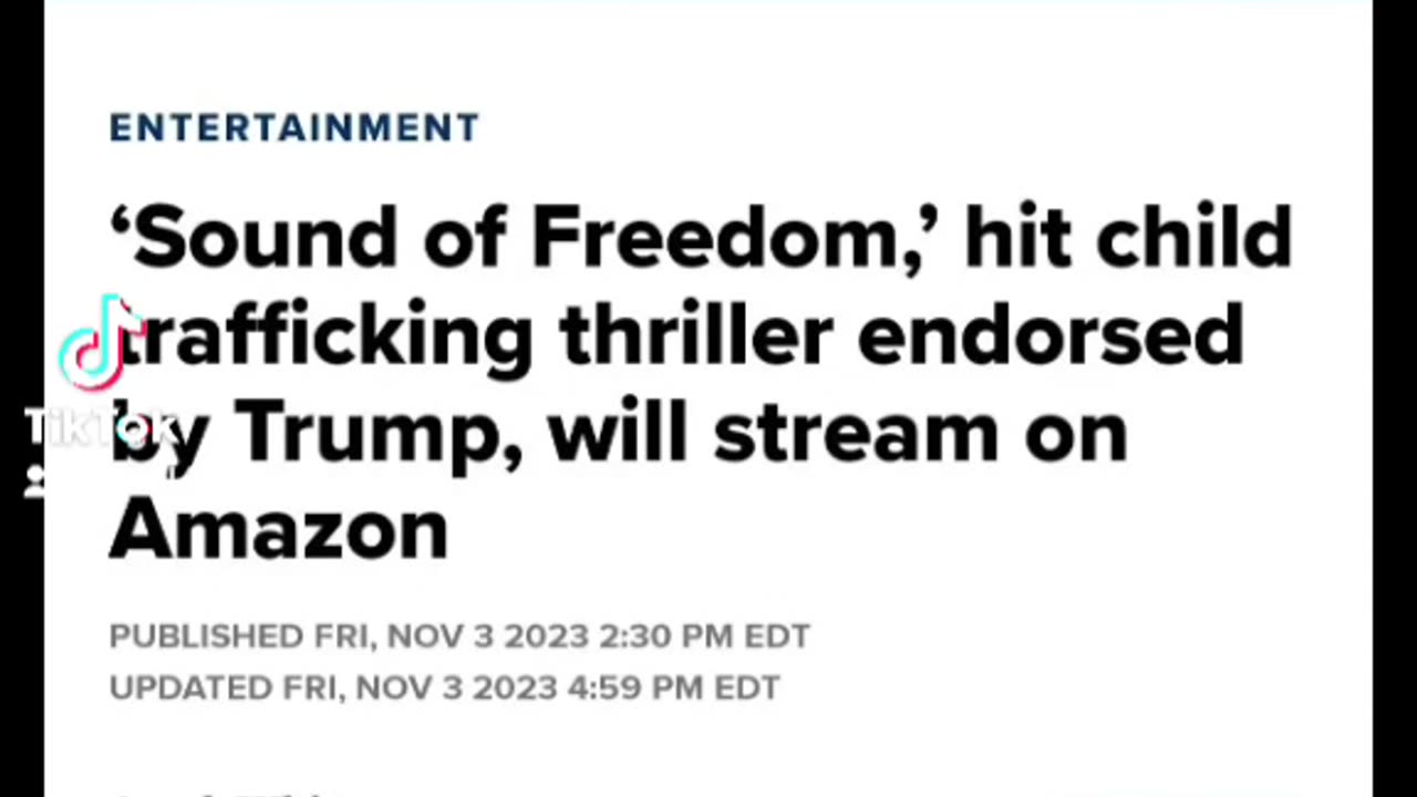 Amazon To Stream Sound Of Freedom
