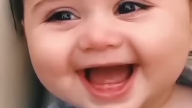 funny cute baby laughing