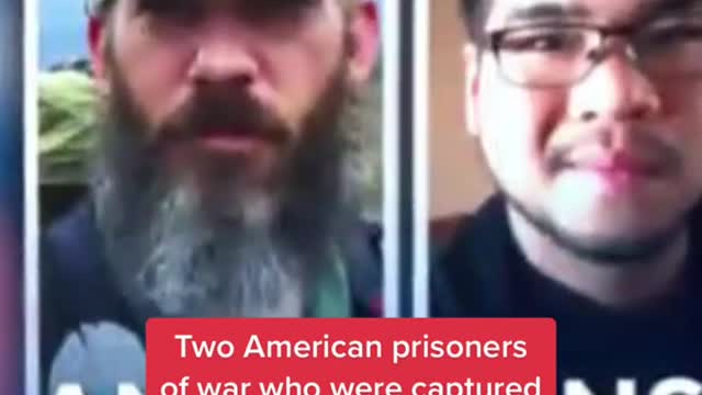 Two American prisoners of war who were captured in Ukraine are free tonight after