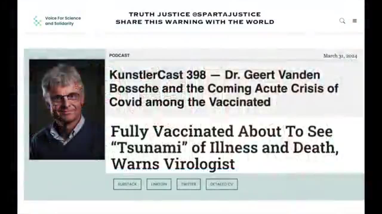 THE HIDDEN CRIME: Expert Vaccine Virologist Geert Vanden Bossche