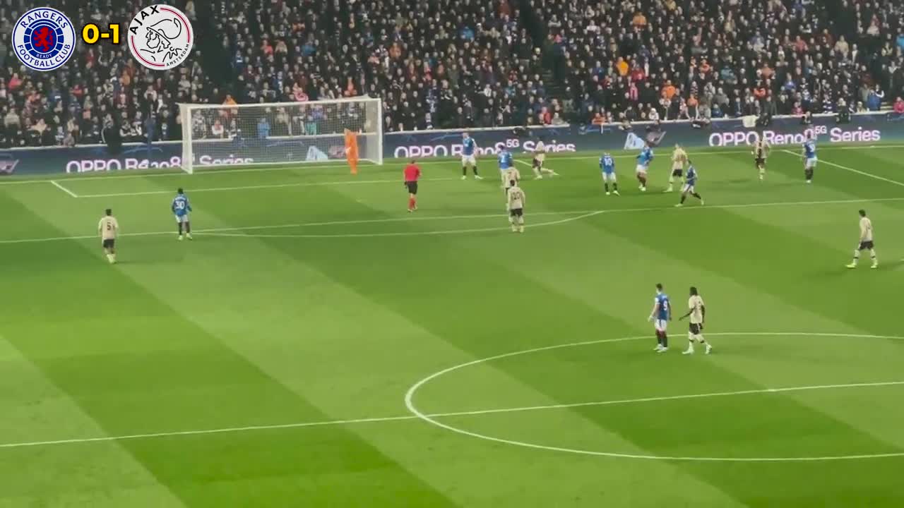 With AJAX ULTRAS In Away End TAKE OVER Ibrox at Rangers FC vs AFC Ajax (1-3)