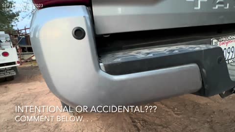 Vehicle Vandalism - Intentional or Accidental