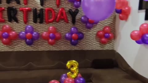 Balloon decoration, birthday decoration