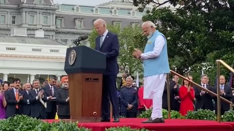 President Biden welcome PM modi in to the USA