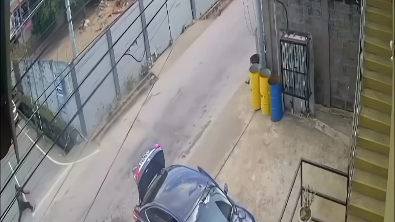 An unhinged man brings a knife to a car fight.