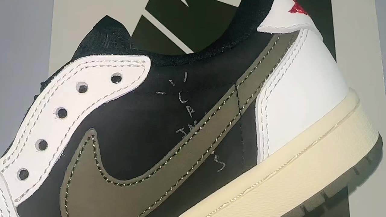 Must-See: Unboxing Travis Scott Olive Jordan 1 Retro Low