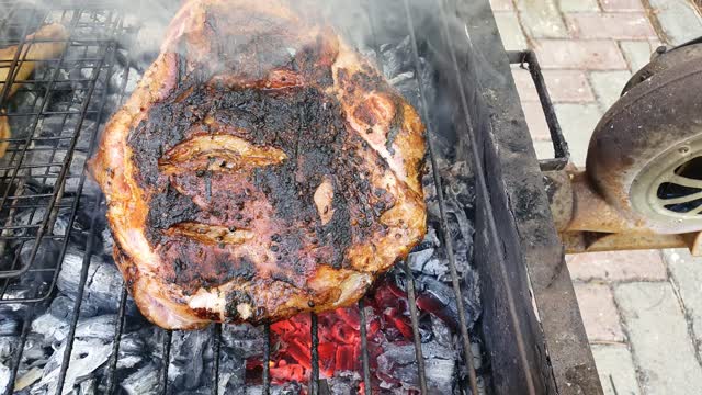 Part 4 Texas Roast beef Ricepe, Grill on wood BBQ 😋