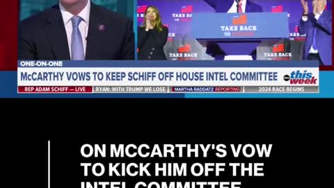 ON MCCARTHY'S VOWTO KICK HIM OFF THEINTEL COMMITTEE,