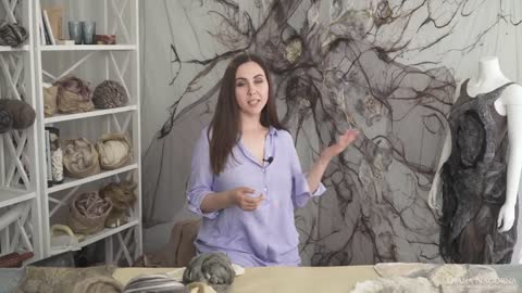 Video tutorial " How to make a dress in the felting technique"