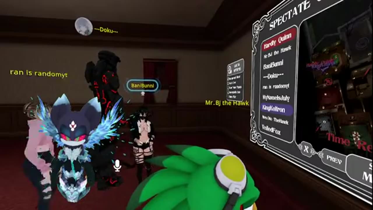 Rouge the Dark in VRChat playing games p2