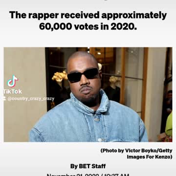 Kanye Is running for president
