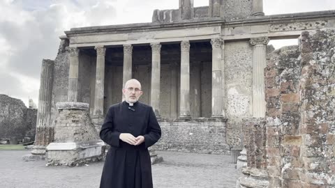 Father Pillari in Pompeii, Italy - October 2023
