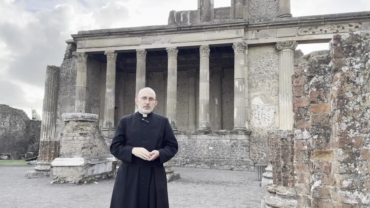 Father Pillari in Pompeii, Italy - October 2023