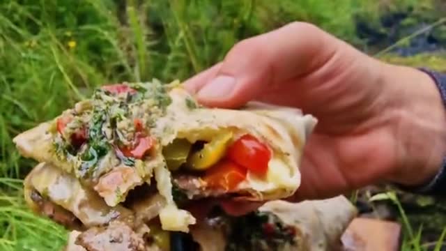 Chimichurri Marinated Steak Wrap