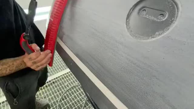 Automobile sheet metal polishing