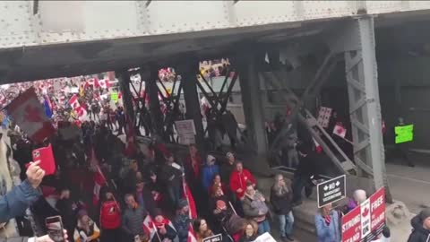 Calgary, Canada out in force, this is fast becoming a nationwide fight.