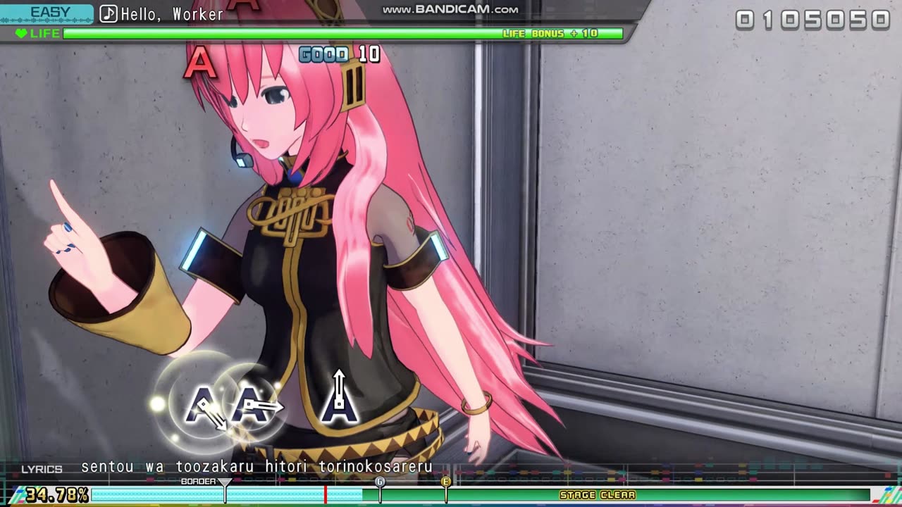 Hello, Worker Gameplay (Hatsune Miku: Project DIVA Mega Mix+)