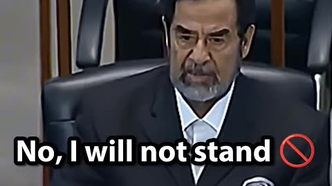 🔥 Saddam Hussein attitude video🔥 #attitude #saddamhussain #attitude #viral #short #shortfeeds