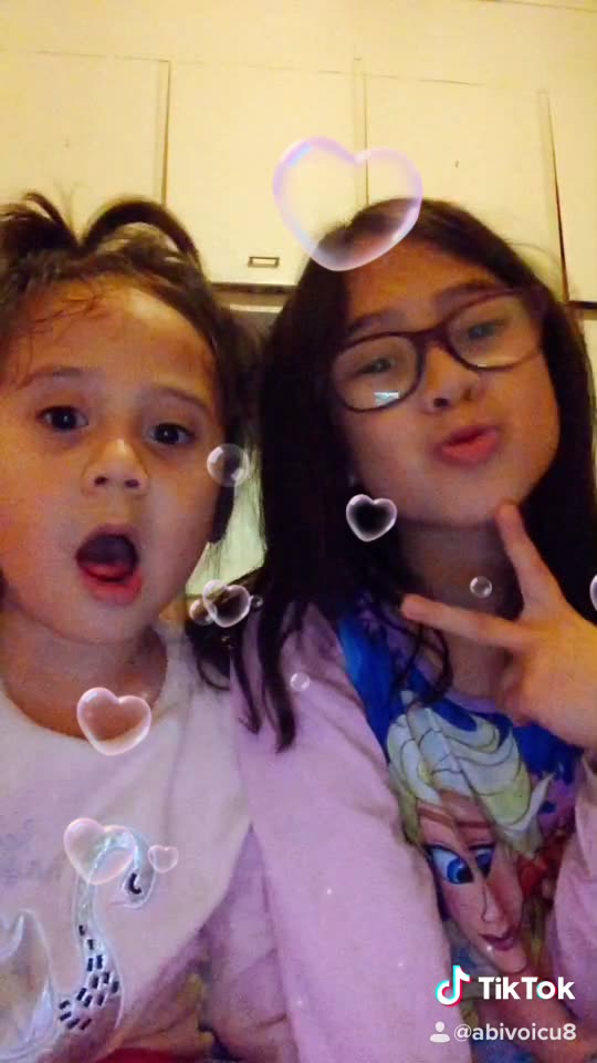 My baby girls touching my heart