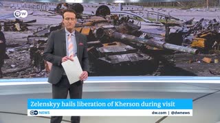 Zelenskyy visits recaptured Kherson