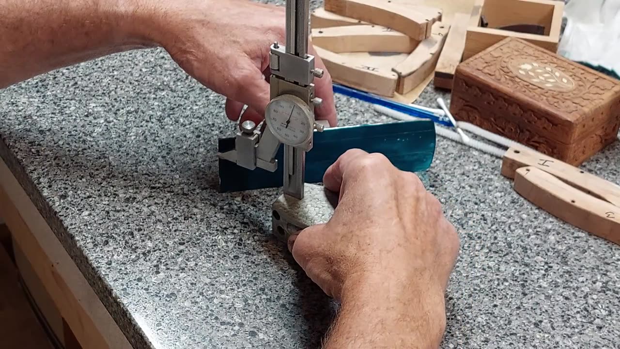 Laying out the blade