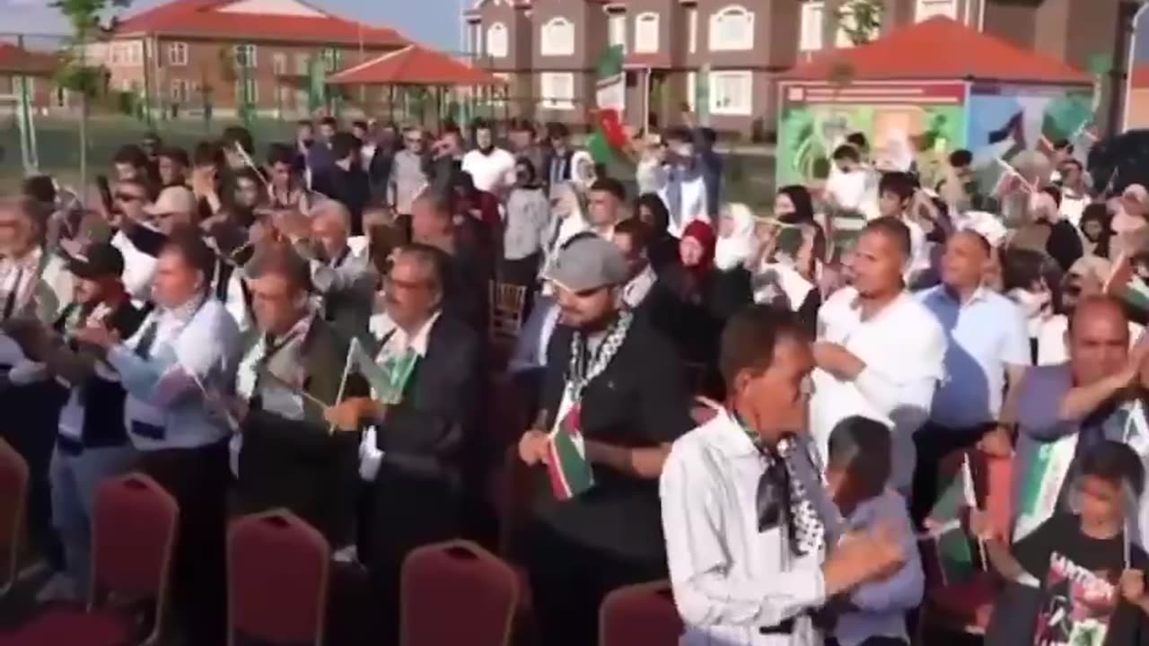 A new neighborhood built in Chechenya for Palestinian refugees