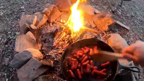 Cast Iron Dutch Oven & Skillet Cooking On The Campfire