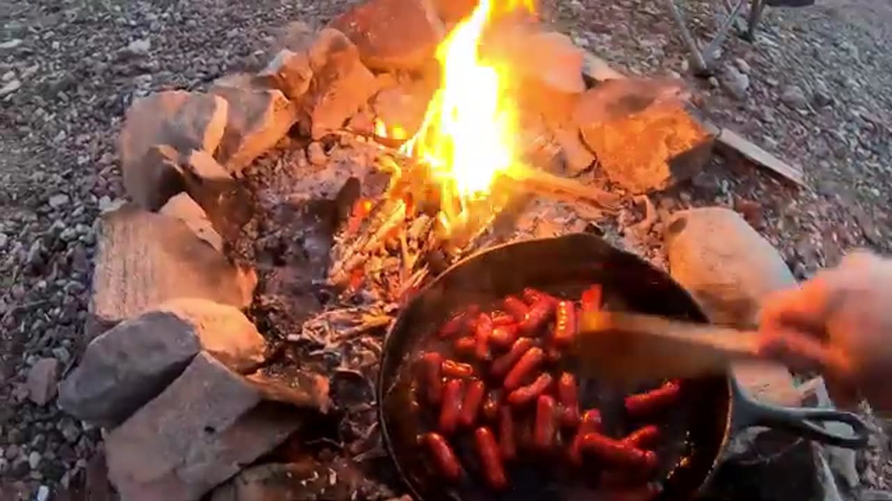 Cast Iron Dutch Oven & Skillet Cooking On The Campfire