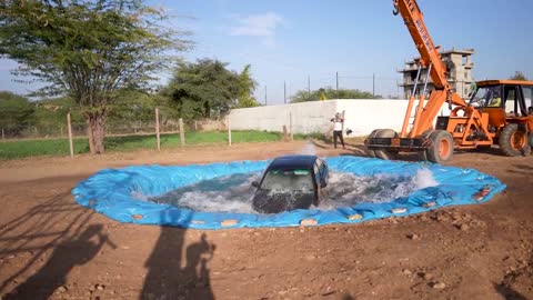 Car vs water Drop test😱