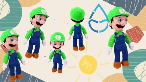 LUIGI AMIGURUMI super mario bros