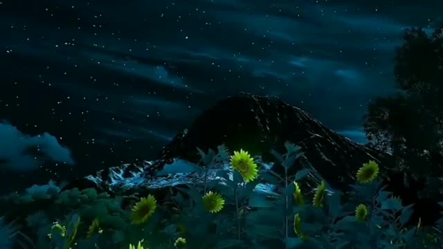 flowers in the dark