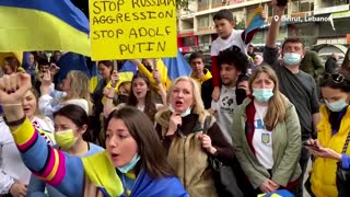 'Stop Putin': protesters around the world express fears