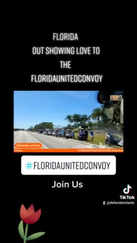 Florida comes out and shows support Florida style with tons of golf carts