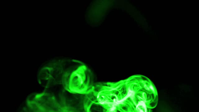 Neon Green Smoke On The Bottom Of Screen